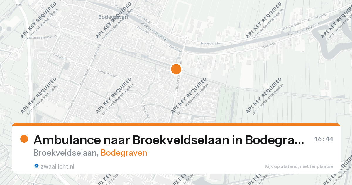 Ambulance naar Broekveldselaan in Bodegraven — 14 jun 2026