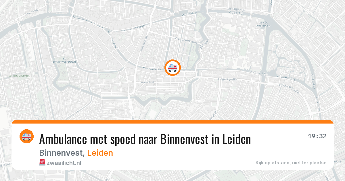 Ambulance met spoed naar Binnenvest in Leiden — 2 feb 2026