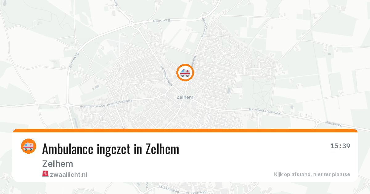 Ambulance ingezet in Zelhem — 4 aug 2026