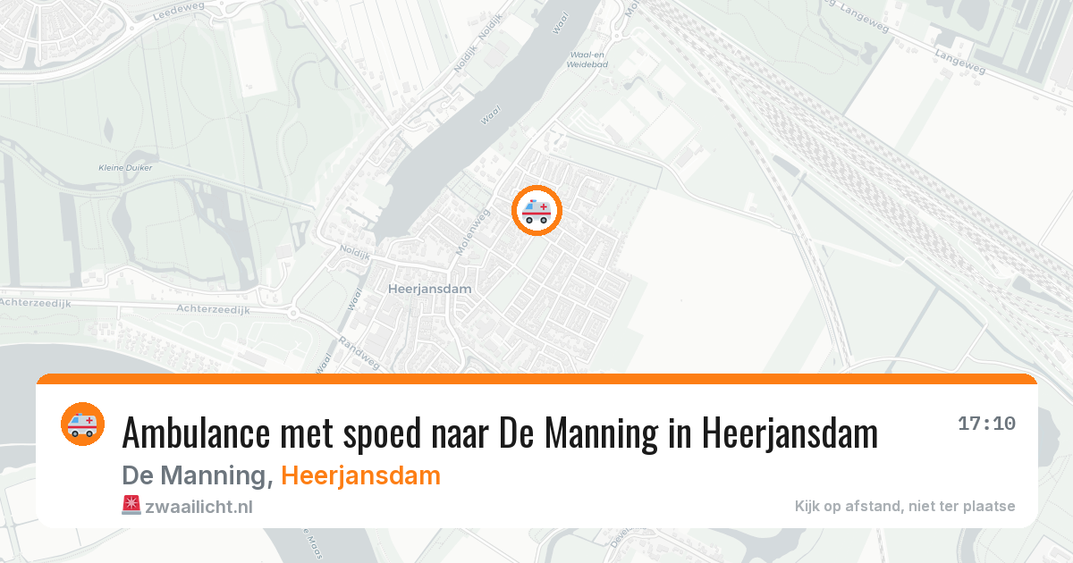 Ambulance met spoed naar De Manning in Heerjansdam — 11 aug 2026