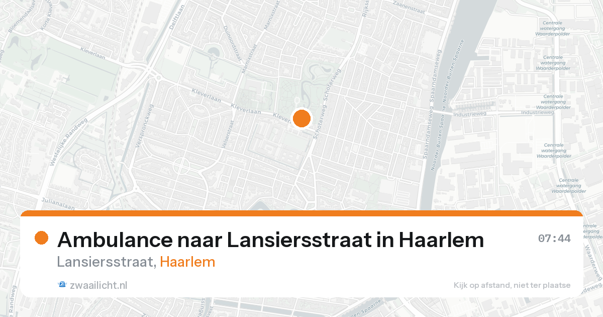 Ambulance naar Lansiersstraat in Haarlem — 18 aug 2026