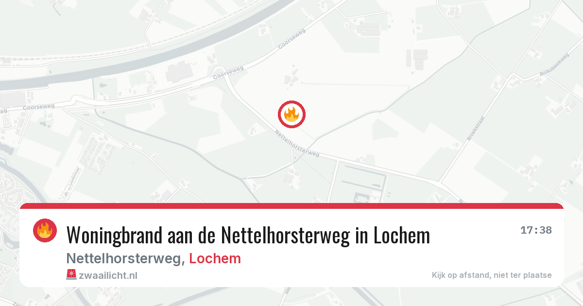 Woningbrand aan de Nettelhorsterweg in Lochem — 20 jun 2026