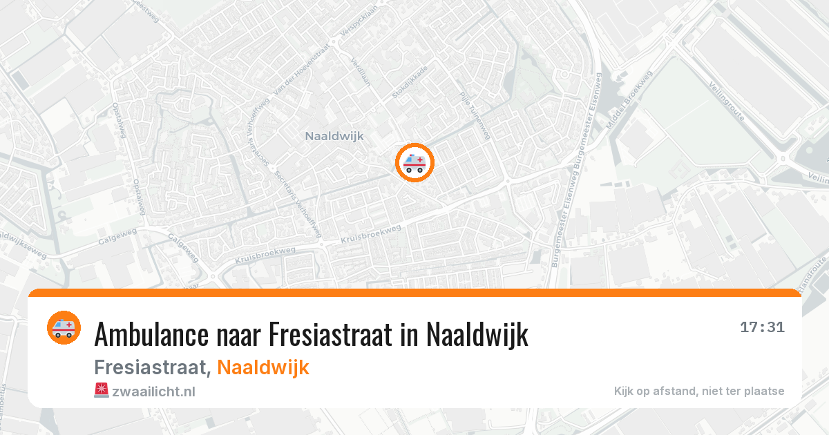 Ambulance naar Fresiastraat in Naaldwijk — 12 jul 2026
