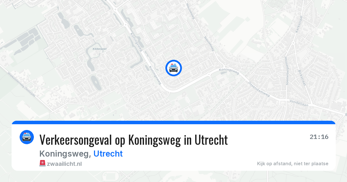 Verkeersongeval op Koningsweg in Utrecht — 2 apr 2026