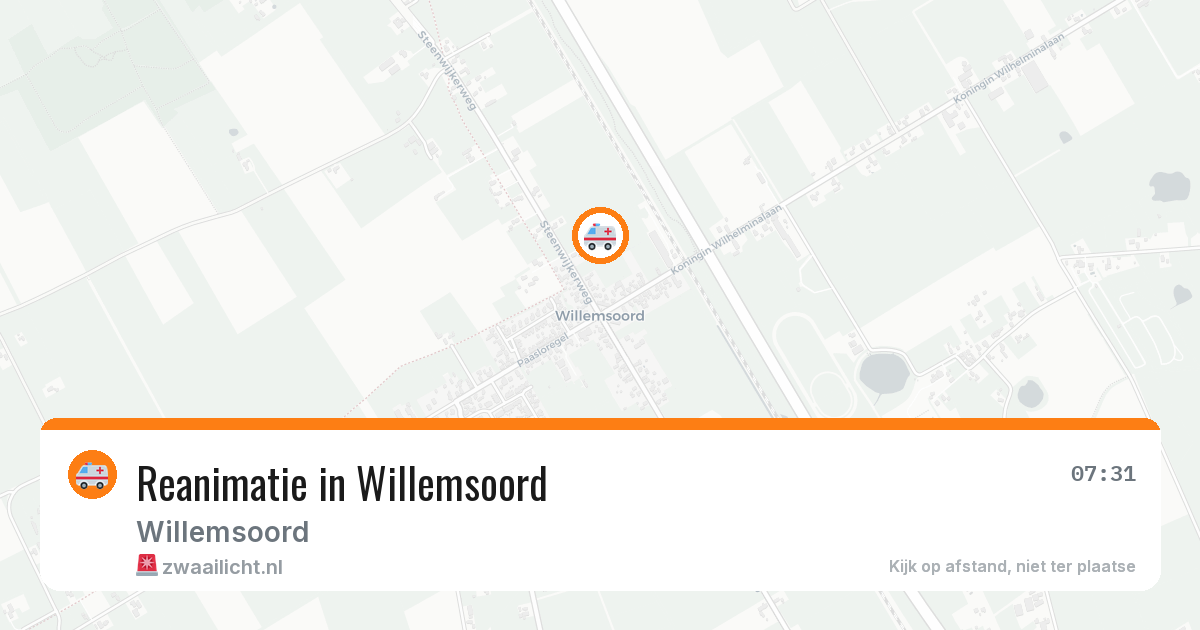 Reanimatie in Willemsoord — 16 mei 2026