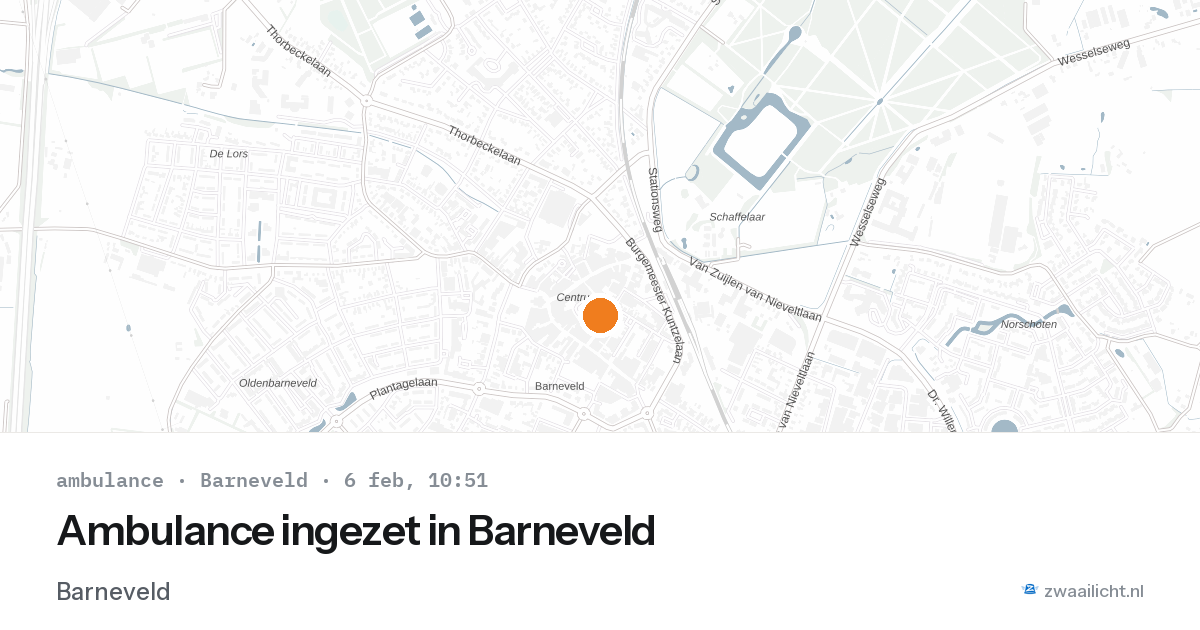 Ambulance ingezet in Barneveld — 6 feb 2026