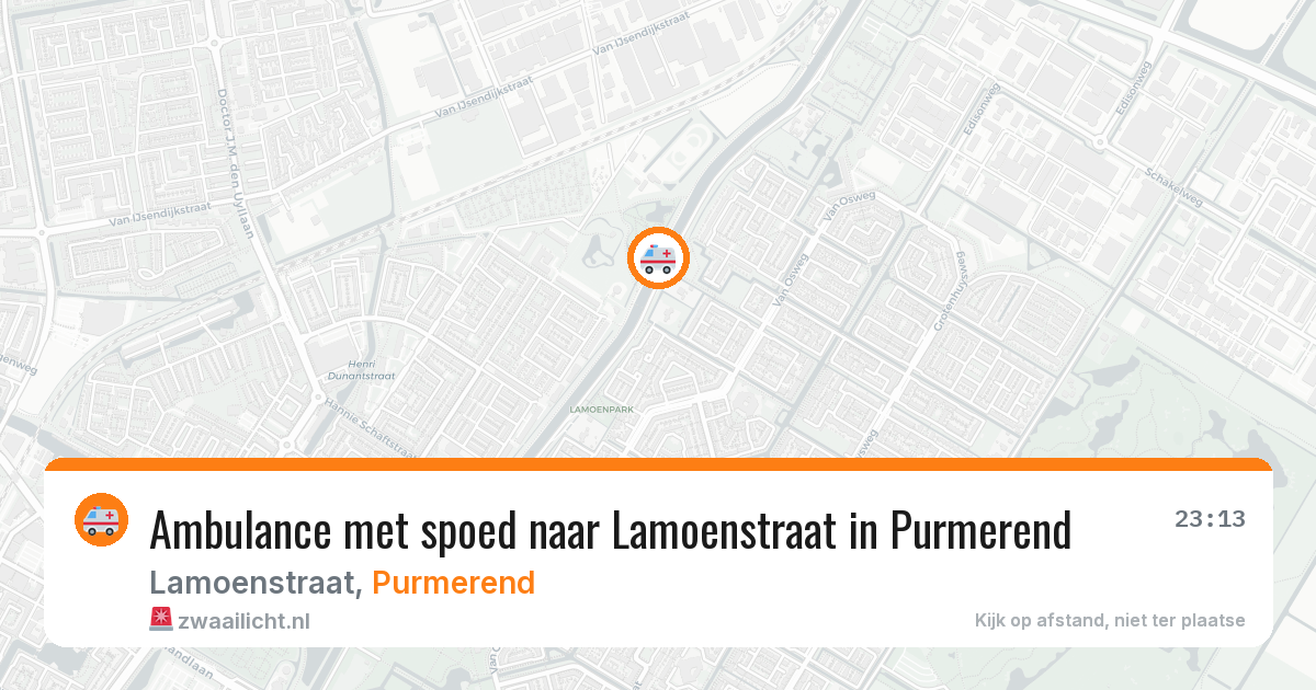 Ambulance met spoed naar Lamoenstraat in Purmerend — 10 feb 2026