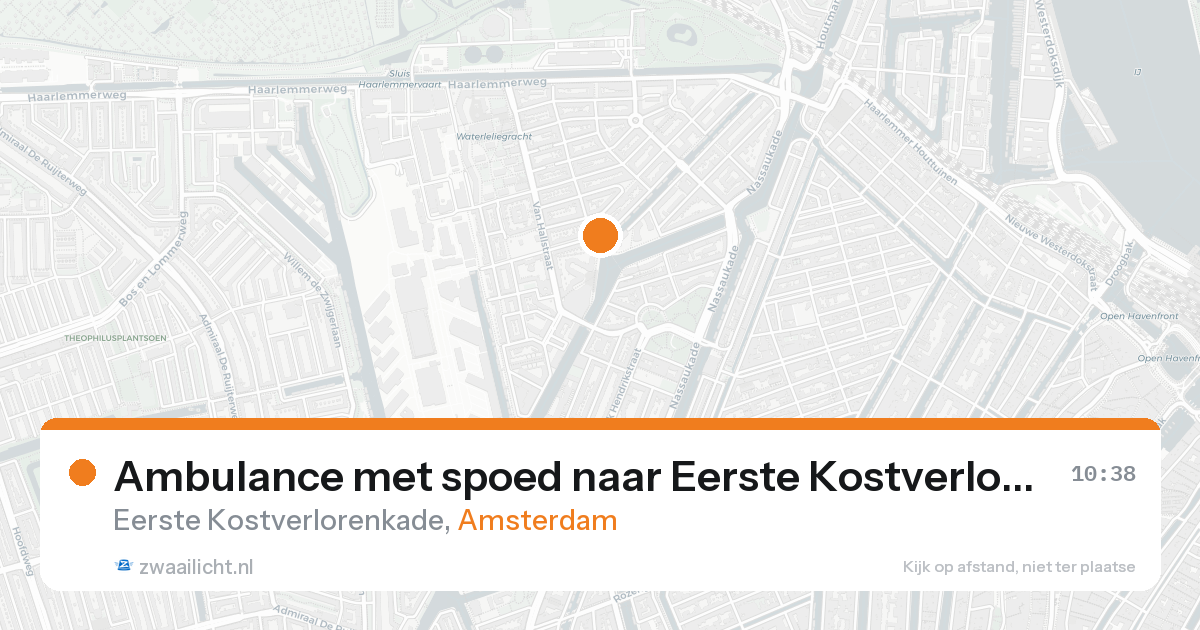 Ambulance met spoed naar Eerste Kostverlorenkade in Amsterdam — 21 aug 2026