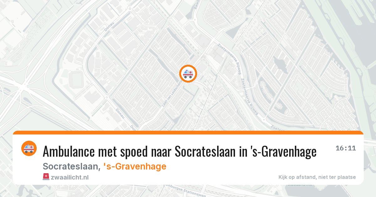 Ambulance met spoed naar Socrateslaan in 's-Gravenhage — 5 jun 2026