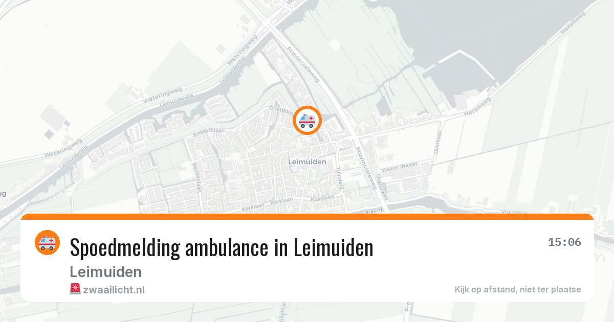 Spoedmelding ambulance in Leimuiden — 14 feb 2026