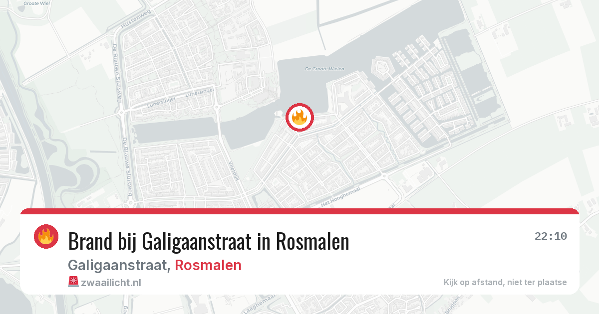 Brand bij Galigaanstraat in Rosmalen — 19 jun 2026