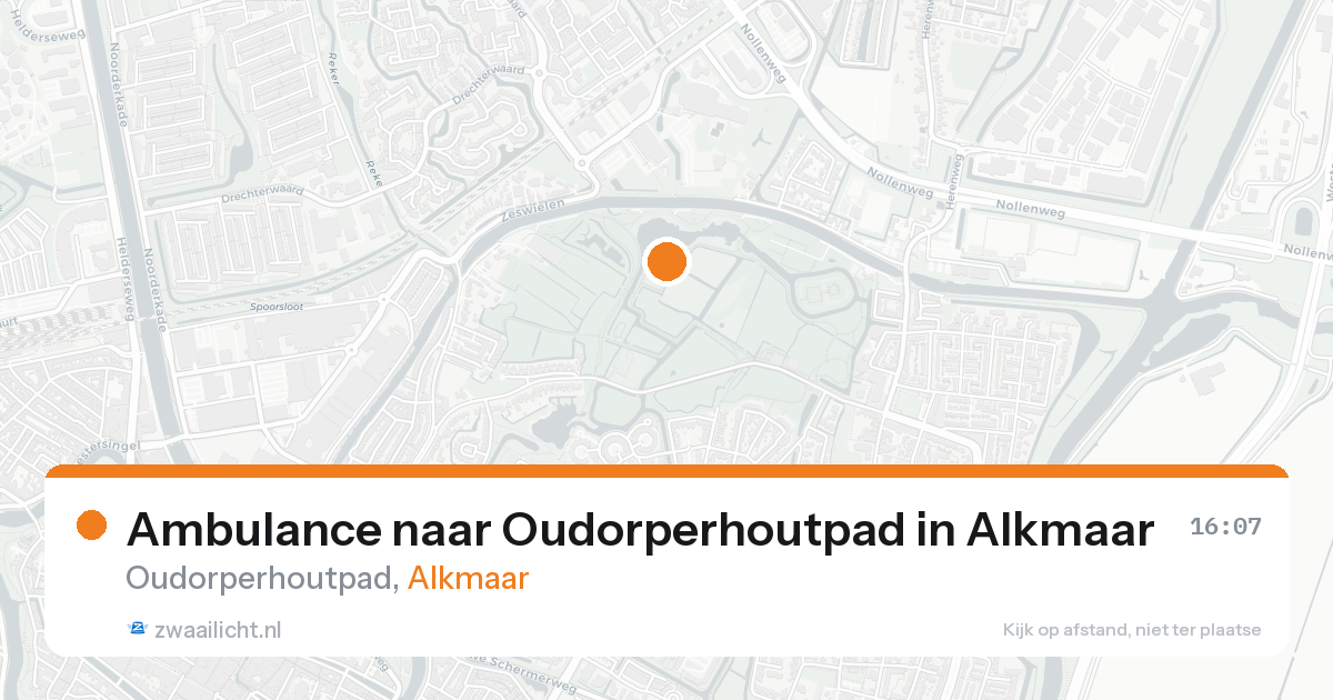 Ambulance naar Oudorperhoutpad in Alkmaar — 25 aug 2026