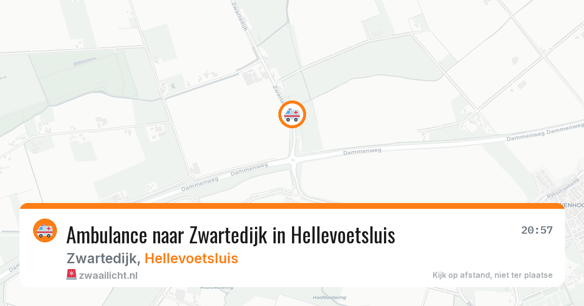 Ambulance naar Zwartedijk in Hellevoetsluis — 19 mei 2026