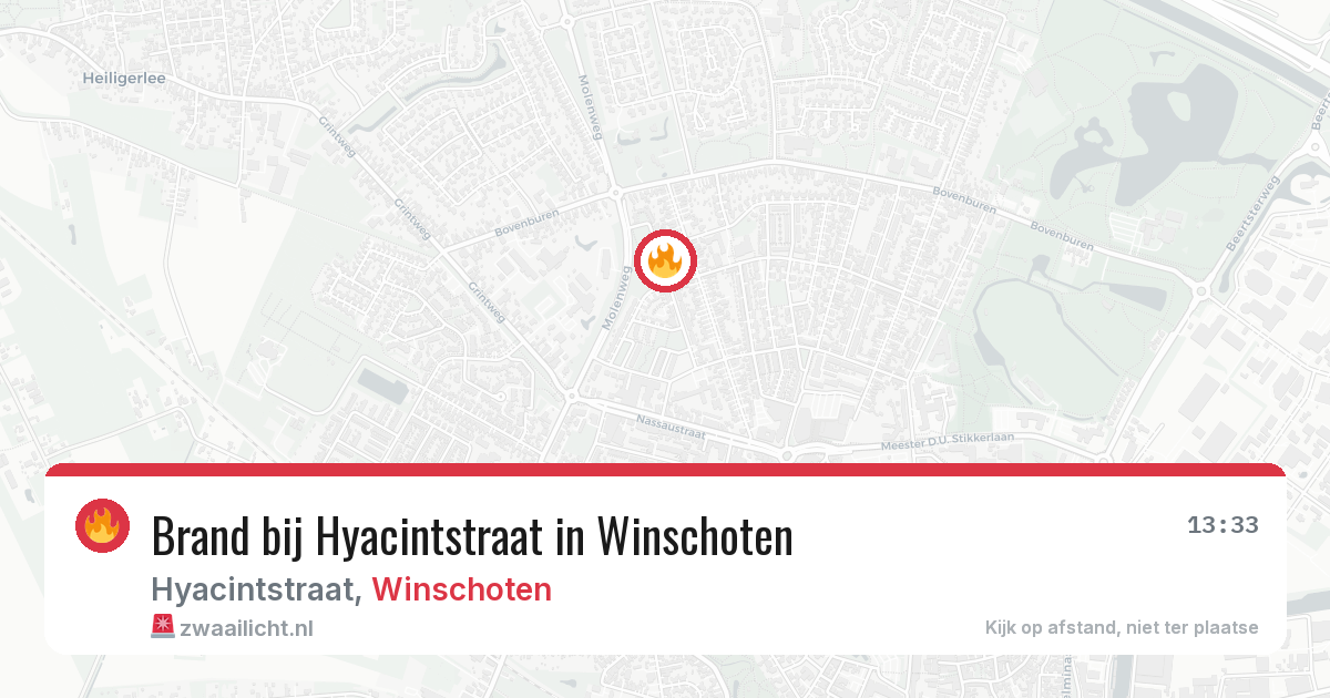 Brand bij Hyacintstraat in Winschoten — 28 jun 2026