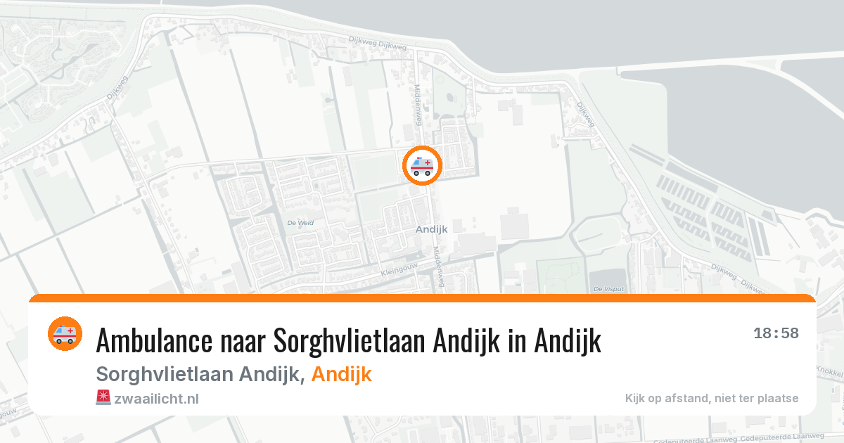 Ambulance naar Sorghvlietlaan Andijk in Andijk — 26 jun 2026