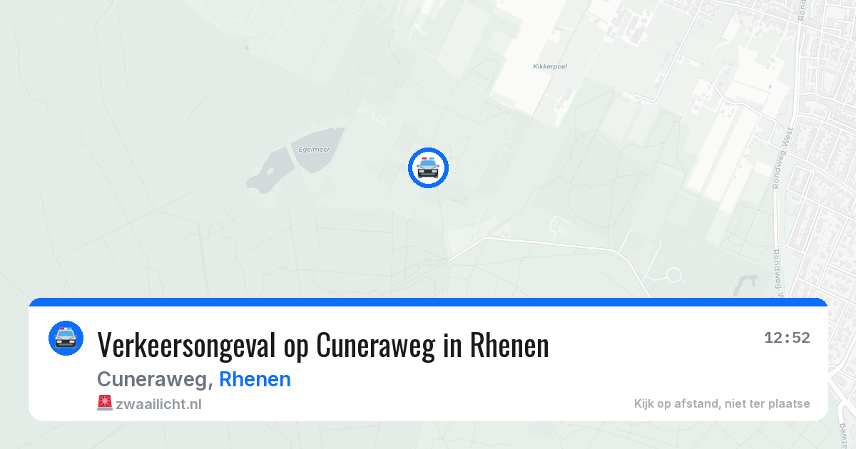 Verkeersongeval op Cuneraweg in Rhenen — 22 jun 2026