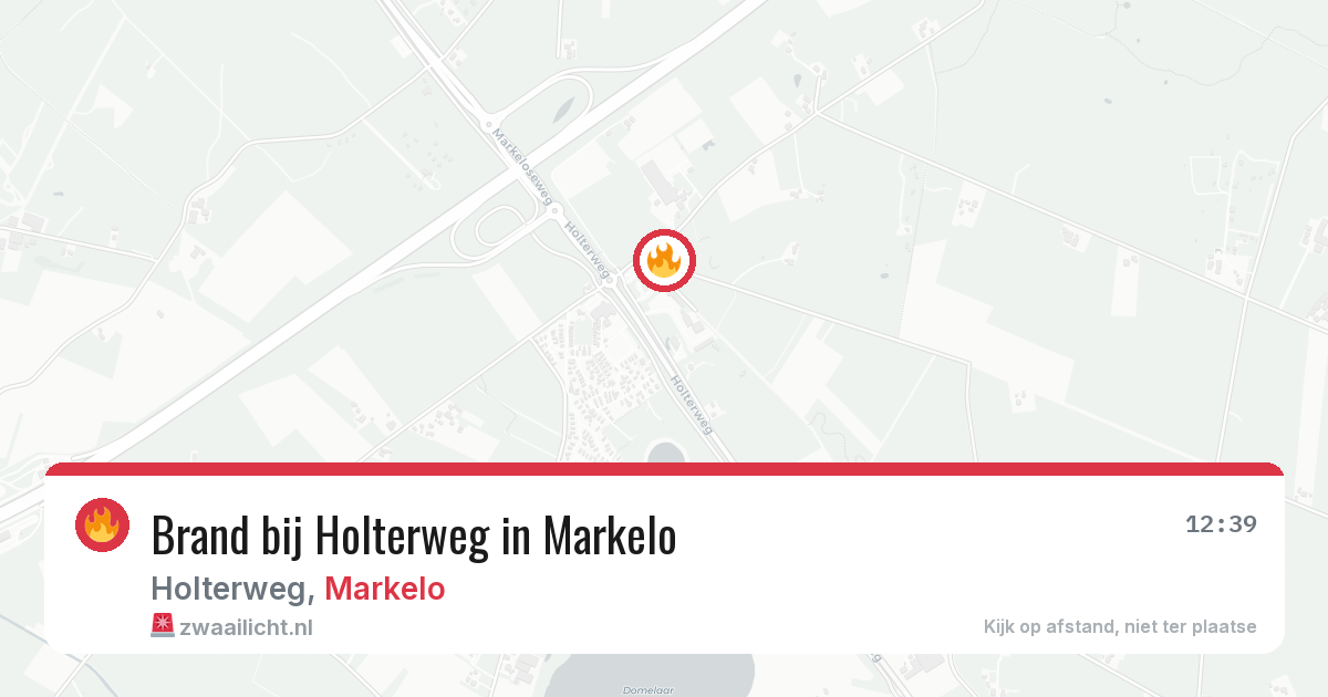 Brand bij Holterweg in Markelo — 9 apr 2026