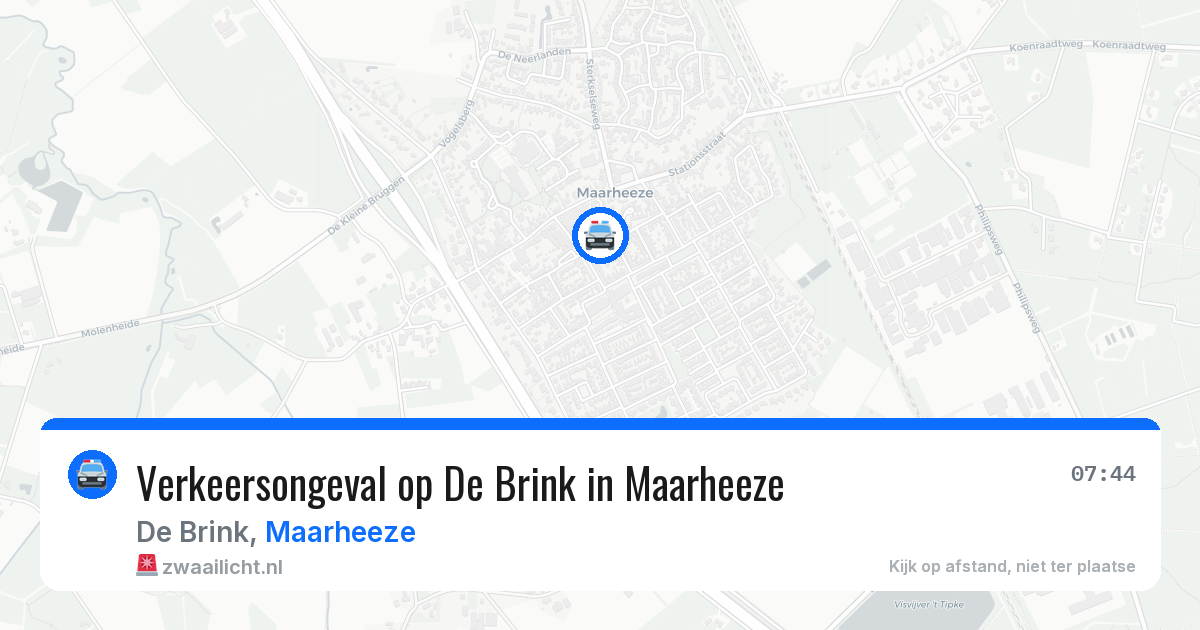 Verkeersongeval op De Brink in Maarheeze — 20 mei 2026