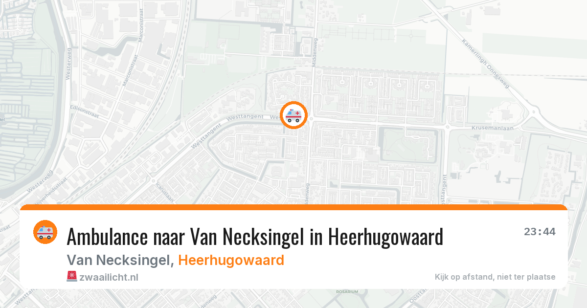 Ambulance naar Van Necksingel in Heerhugowaard — 4 mrt 2026