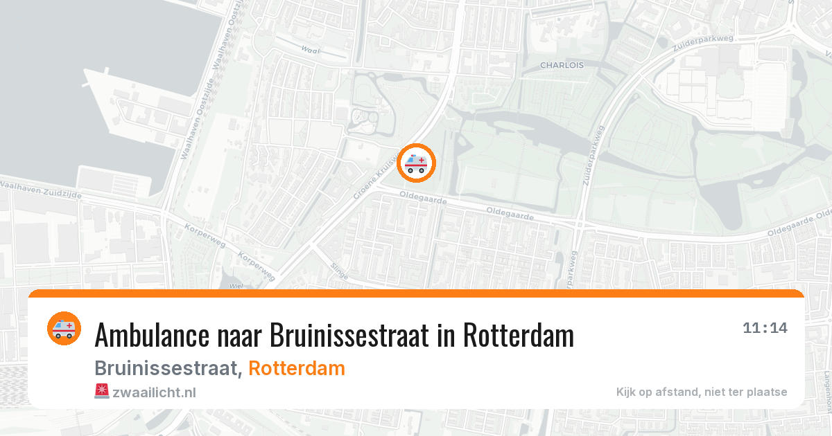Ambulance naar Bruinissestraat in Rotterdam — 9 jul 2026
