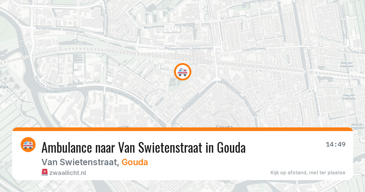 Ambulance naar Van Swietenstraat in Gouda — 12 aug 2026