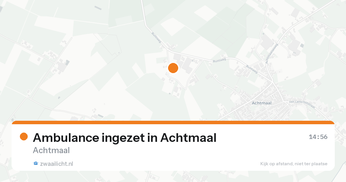 Ambulance ingezet in Achtmaal — 19 aug 2026