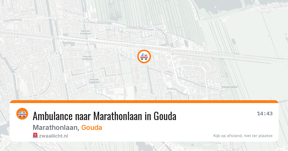 Ambulance naar Marathonlaan in Gouda — 11 jun 2026