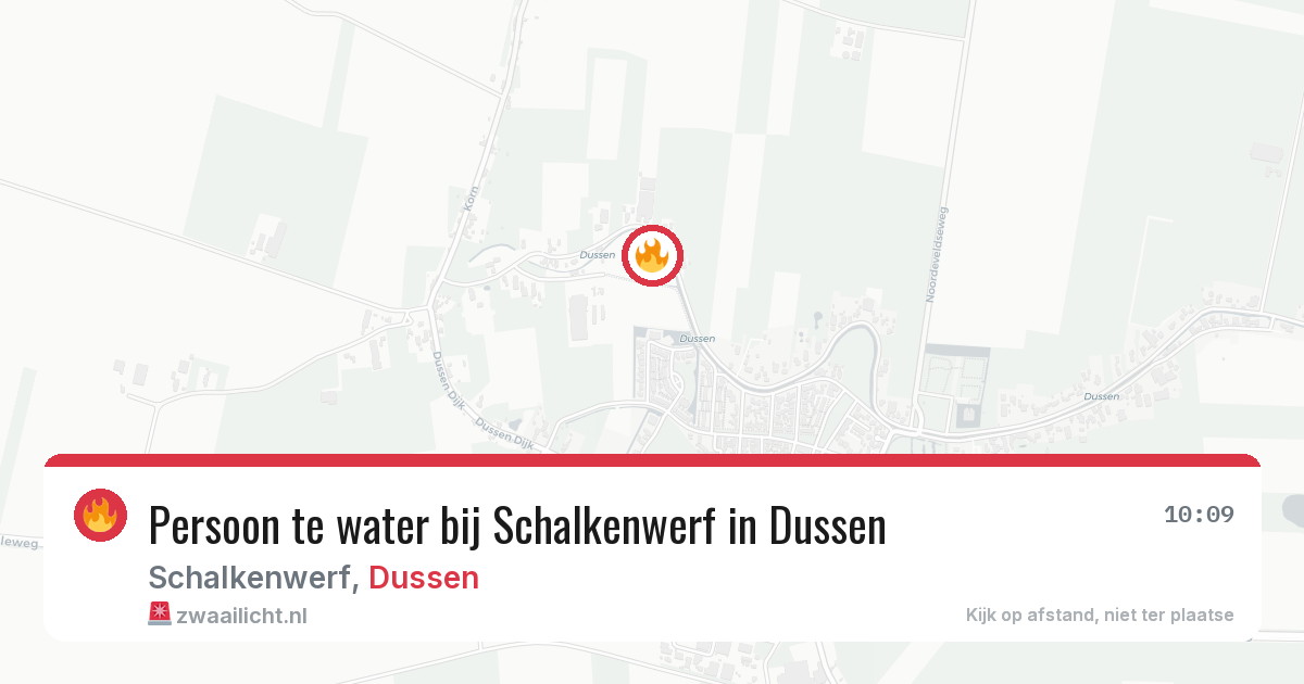 Persoon te water bij Schalkenwerf in Dussen — 17 mei 2026