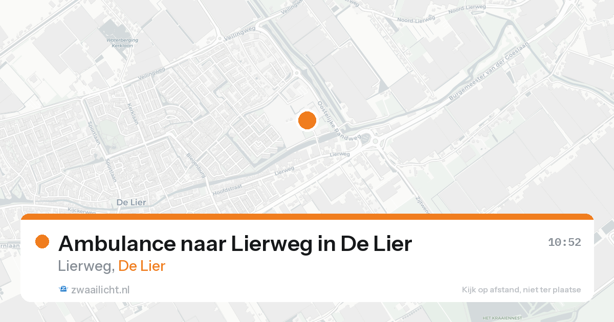 Ambulance naar Lierweg in De Lier — 15 aug 2026