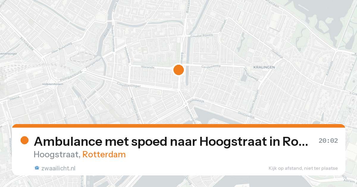 Ambulance met spoed naar Hoogstraat in Rotterdam — 5 jul 2026