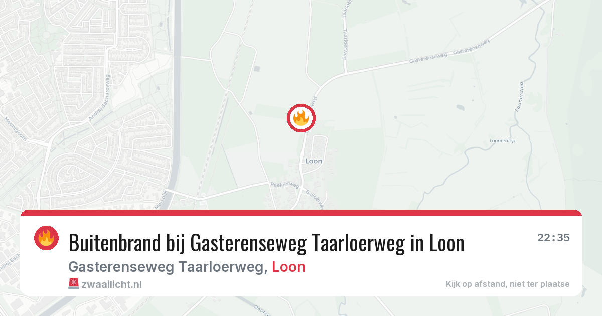 Buitenbrand bij Gasterenseweg Taarloerweg in Loon — 3 aug 2026