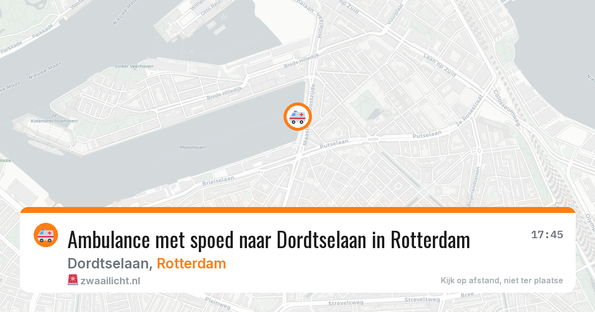 Ambulance met spoed naar Dordtselaan in Rotterdam — 13 mrt 2026