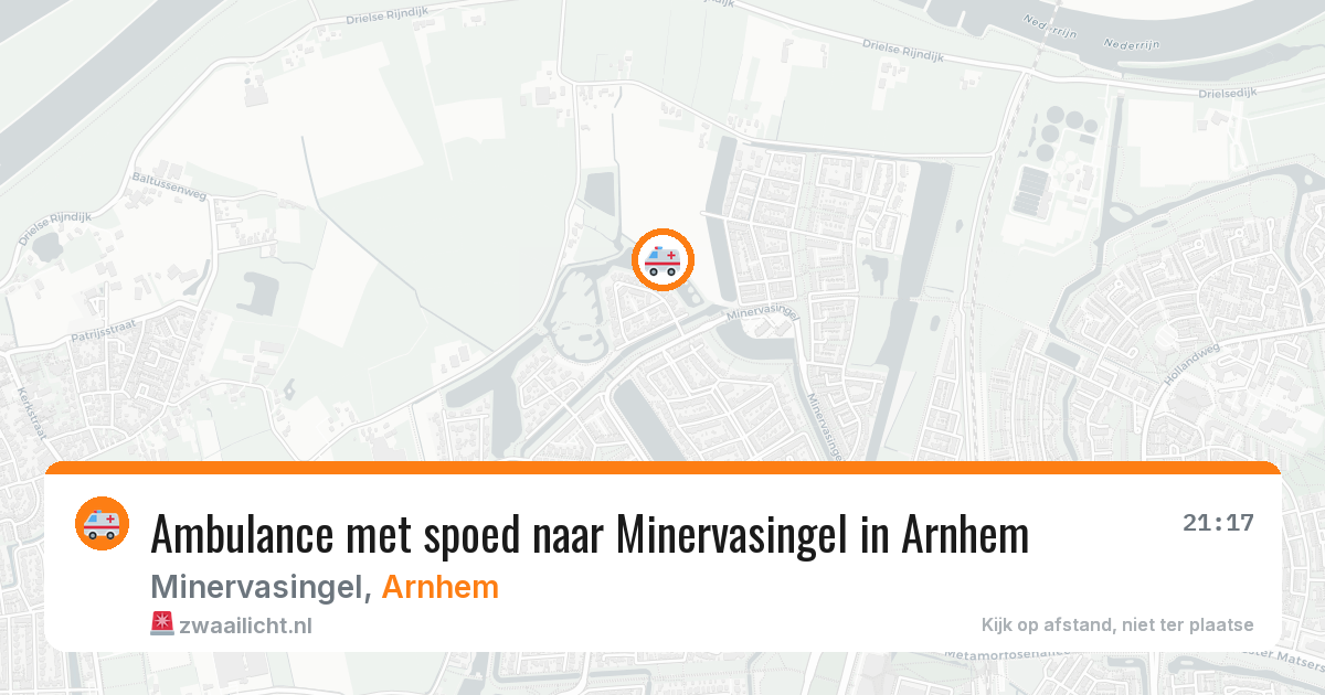 Ambulance met spoed naar Minervasingel in Arnhem — 13 mrt 2026
