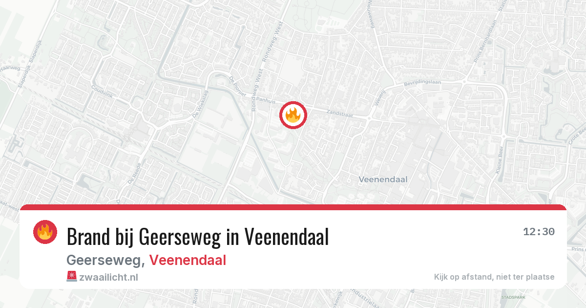 Brand bij Geerseweg in Veenendaal — 21 jun 2026