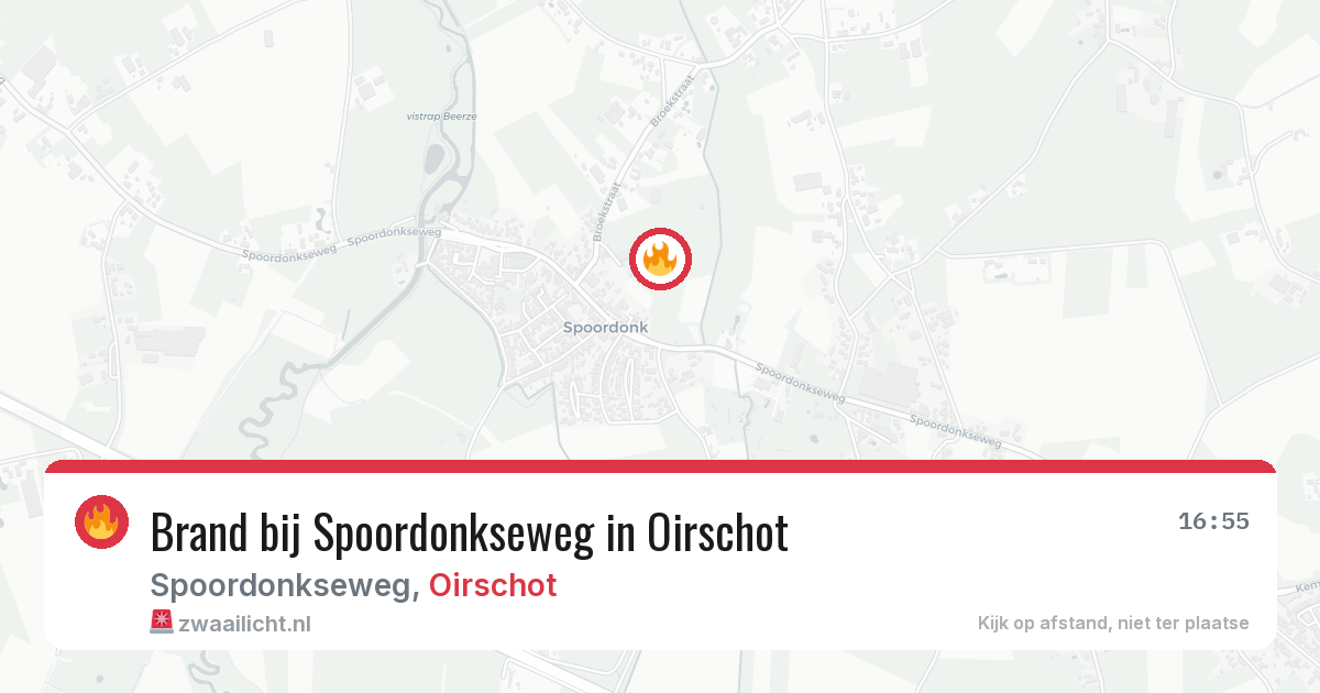 Brand bij Spoordonkseweg in Oirschot — 11 aug 2026