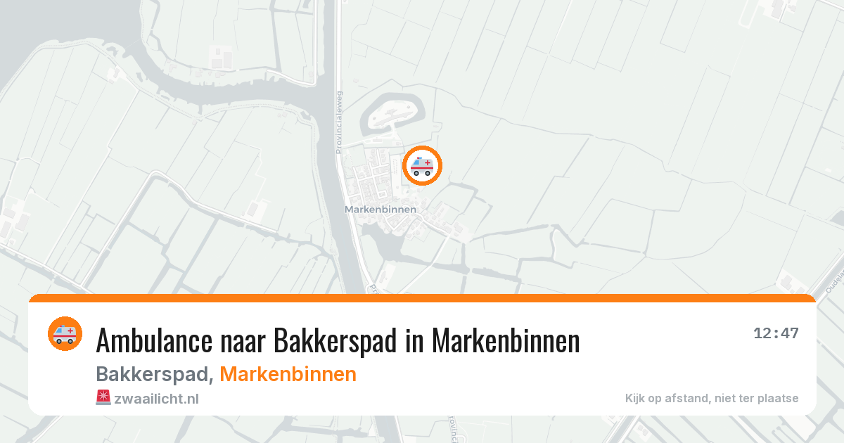 Ambulance naar Bakkerspad in Markenbinnen — 13 feb 2026