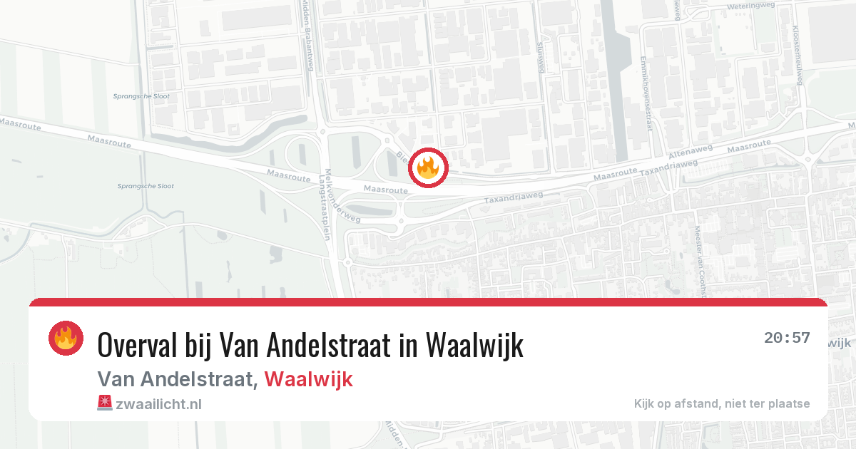 Overval bij Van Andelstraat in Waalwijk — 3 mrt 2026