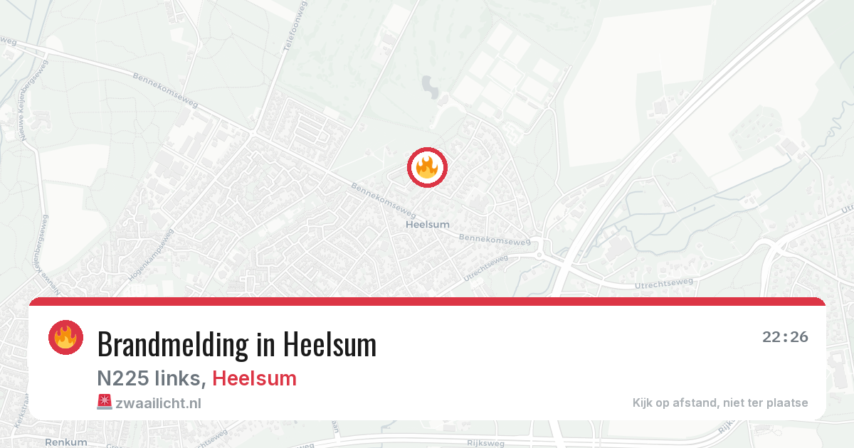 Brandmelding in Heelsum — 5 aug 2026