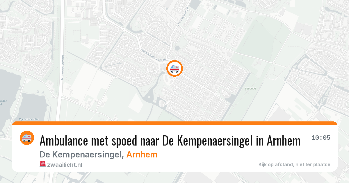Ambulance met spoed naar De Kempenaersingel in Arnhem — 23 mei 2026