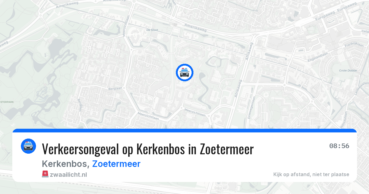 Verkeersongeval op Kerkenbos in Zoetermeer — 16 jun 2026