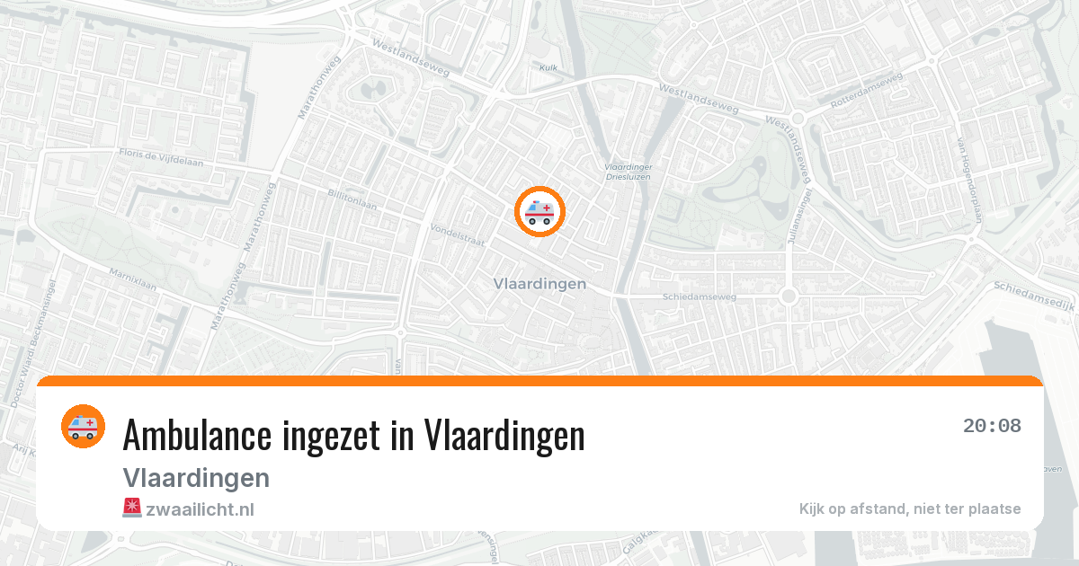 Ambulance ingezet in Vlaardingen — 1 aug 2026