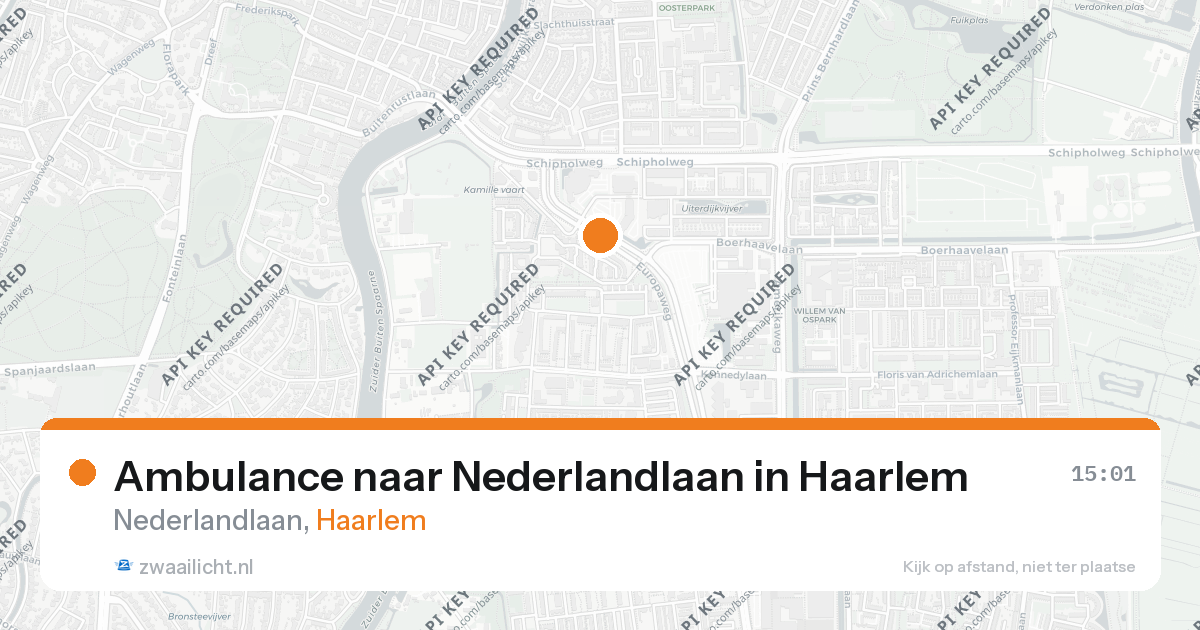 Ambulance naar Nederlandlaan in Haarlem — 26 aug 2026