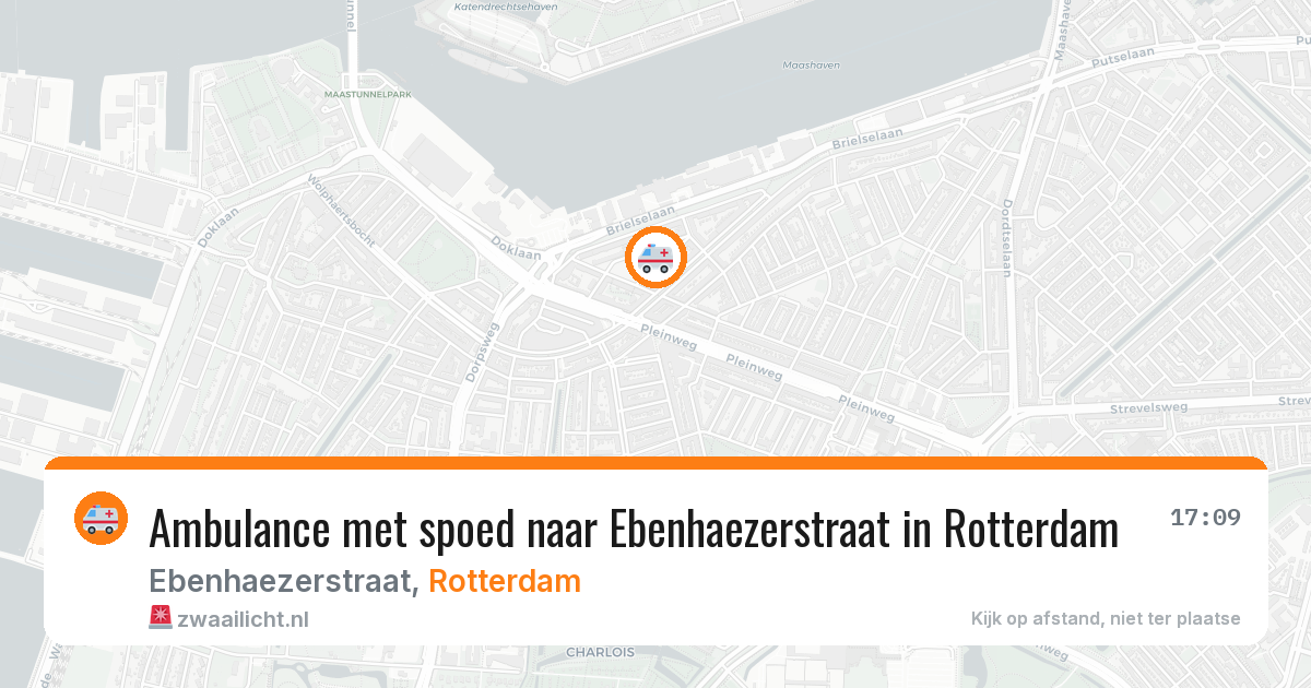 Ambulance met spoed naar Ebenhaezerstraat in Rotterdam — 15 jun 2026