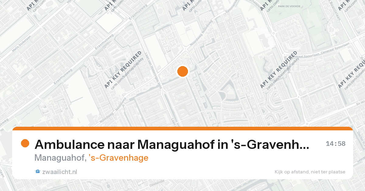 Ambulance naar Managuahof in 's-Gravenhage — 26 aug 2026