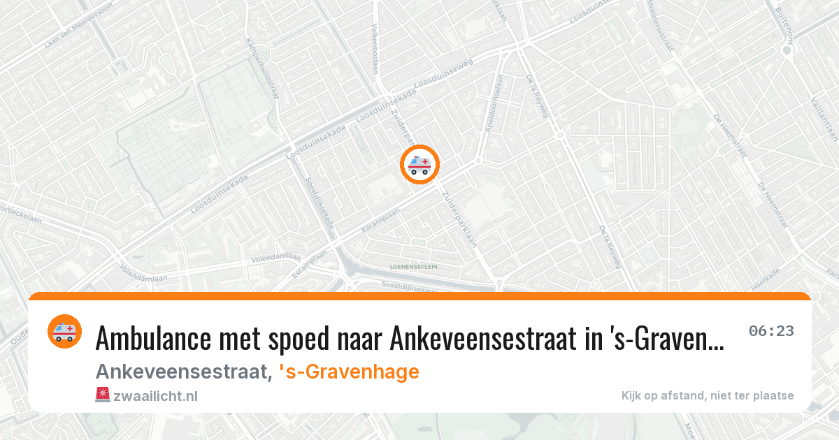 Ambulance met spoed naar Ankeveensestraat in 's-Gravenhage — 28 mei 2026