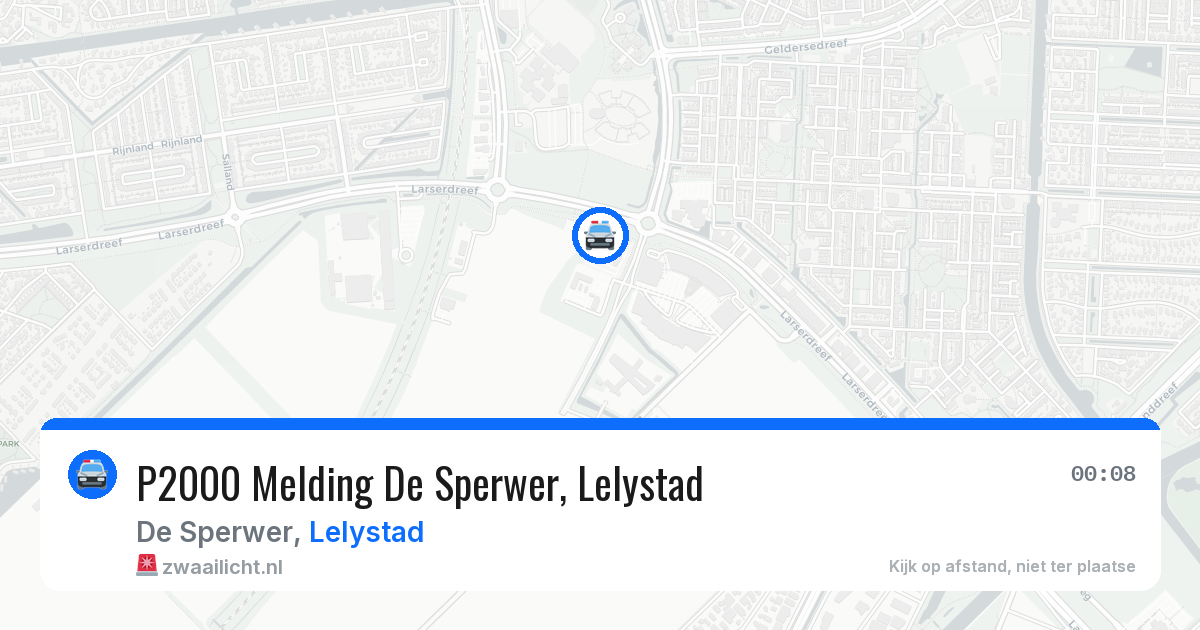 P2000 Melding De Sperwer, Lelystad — 17 jun 2026