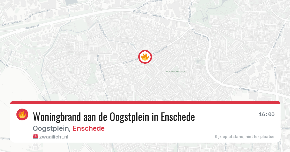 Woningbrand aan de Oogstplein in Enschede — 23 jan 2026