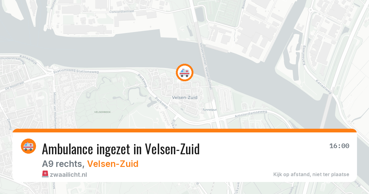 Ambulance ingezet in Velsen-Zuid — 6 mei 2026 | 🚨 Zwaailicht.nl