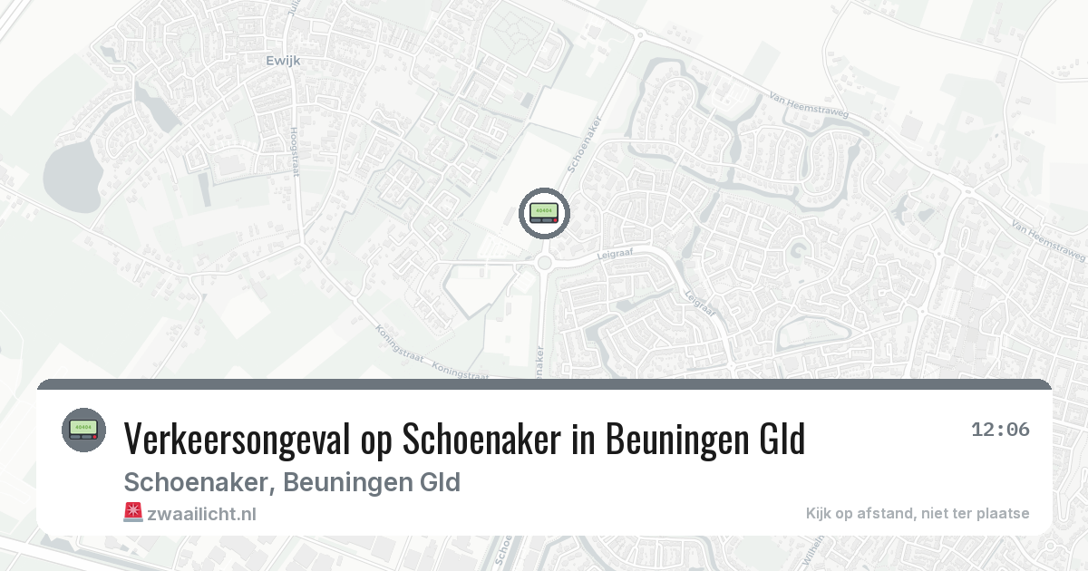 Verkeersongeval op Schoenaker in Beuningen Gld — 3 jul 2026