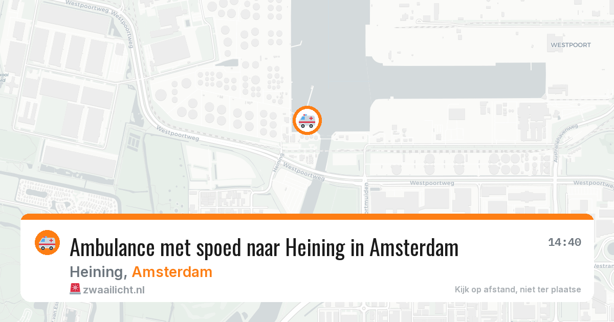 Ambulance met spoed naar Heining in Amsterdam — 20 jun 2026